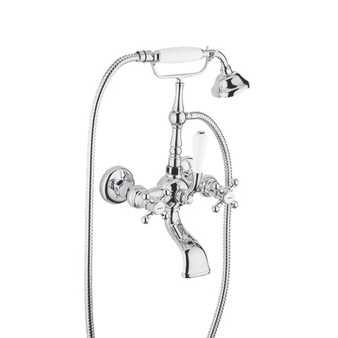 Abey Armando Vicario Provincial Floor Wall Bath Filler Chrome 700006