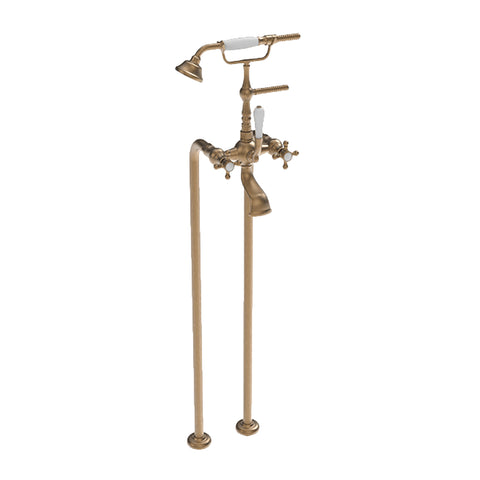 Abey Armando Vicario Provincial Floor Mounted Bath Filler Bronze 700007BR