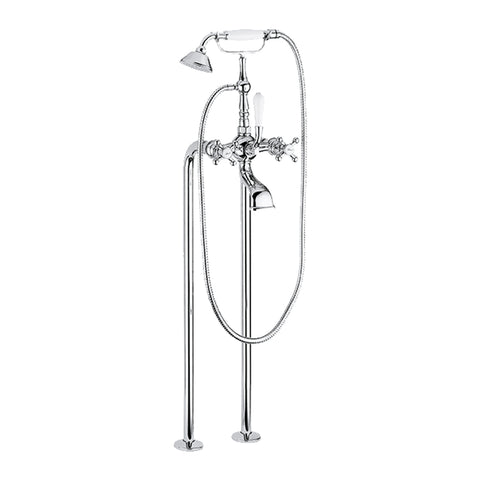 Abey Armando Vicario Provincial Floor Mounted Bath Filler Chrome 700007