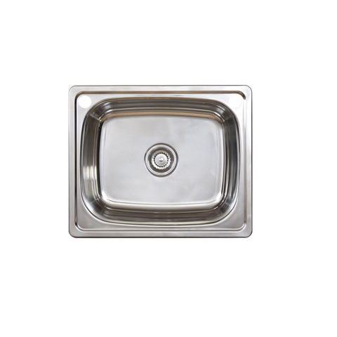 Seima Acero 45Lo Laundry Sink Two Taphole with Overflow 191611 (4516805083196)