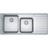 Franke Sink Bell Inset Double Bowl with Right Hand Drainer- Stainless Steel- BCX621RHD (4509066821692)
