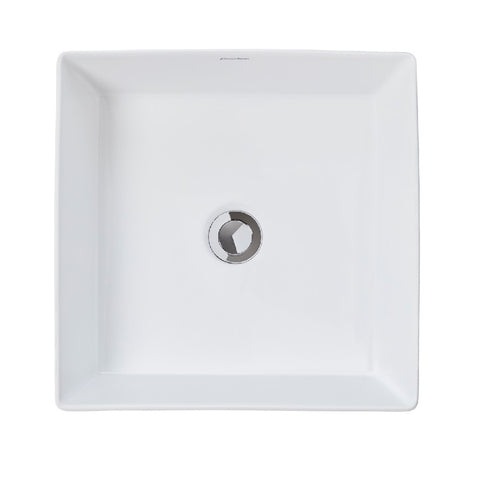 Johnson Suisse Venezia Square Basin White (Includes Pop Up Waste) JBSV038.PW6