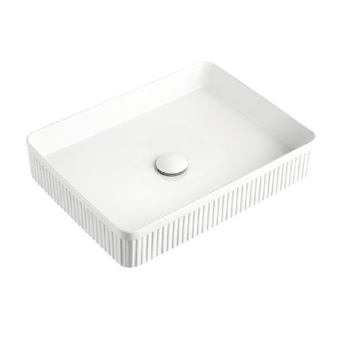 Fienza Eleanor Rectangular Above Counter Basin White RB467