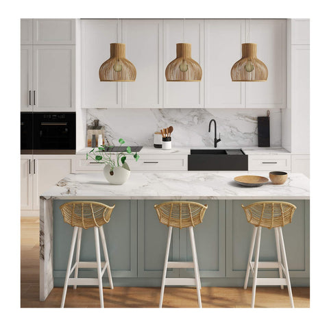 Oliveri Santorini Farmhouse Undermount 757 x 425mm Sink Santorini Black ST-BL1584U