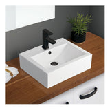 Fienza Above Counter Basin Willow 1th White Gloss RB7033