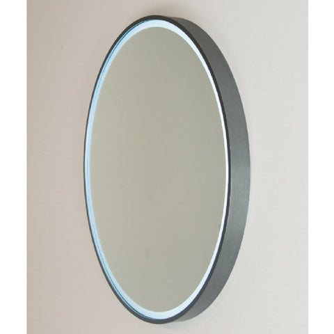 Remer Sphere Mirror LED 600x600mm Gun Metal Aluminium Frame S60-GM