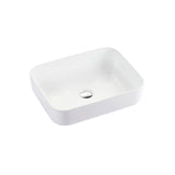 Everhard Nugleam Rectangular Above Counter Basin White 74N0004