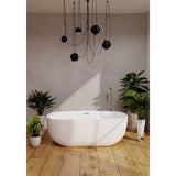 Belbagno Ally 1700mm Freestanding Bath Arcylic White BB9778