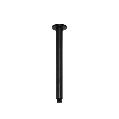 Meir Round Ceiling Shower Arm 300mm Matte Black MA07-300