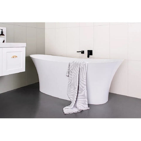 ADP Rise 1700mm Cast Marble Freestanding Bath Gloss White TPRISE1700G (4641024213052)