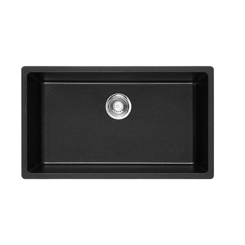 ADP Sink Bellevue Large Rectangular 790mm Sink Matte Black SINKBEL7945BK