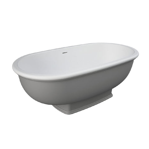 Fienza RAK Washington 1560mm Freestanding Bath Matte Grey ST68G