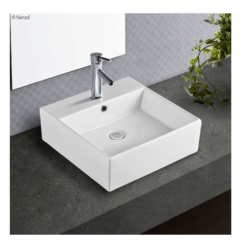 Fienza Above Counter Basin Helen 1th White Gloss RB71