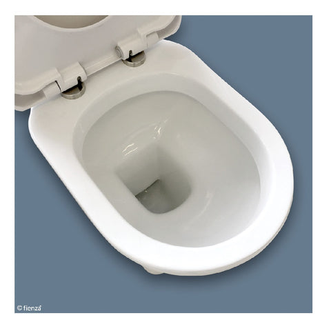 Fienza RAK Washington Front Lever Toilet Suite S-Trap 240mm White 060130WS