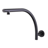 Oliveri Rome Shower Arm Round Matte Black RO0008MB (4646981533756)