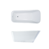 Seima Plati Freestanding Bath White 1700mm with Integrated Overflow SBT-115 (4603470970940)