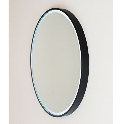 Remer Sphere Premium Mirror LED 800x800mm Matte Black Aluminium Frame S80DB-MB