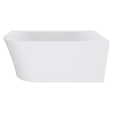 Fienza Chloe Left Hand Acrylic Corner Freestanding Bath 1400mm Gloss White FR75-1400L