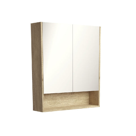 Fienza Mirror Cabinet 750mm with Undershelf Scandi Oak PSC750SS (4689840308284)