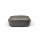 Nood Co Concrete Cube Basin Surface Mount Mid Tone Grey CU1-1-0-Mid Tone Grey