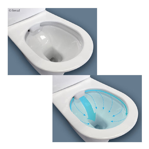 Fienza Escola Toilet Suite S-Trap 160-230mm White K1223B