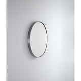 Remer Modern Round Mirror 810x810mm Gun Metal Aluminium Frame MR81-GM