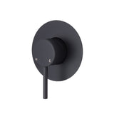 Fienza Kaya Wall Mixer Large Round Plate Matte Black 228101B-3 (4705867628604)