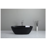 Nia Freestanding Bath 1500x750x590mm (Acrylic) Matte Black PBK-STBT1500MB