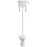 Turner Hastings Birmingham Toilet Suite with High Level Cistern Including White Seat BI202HLT-WS