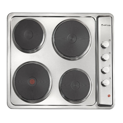 Artusi Cooktop 60cm 4 Zone Electric Ego Stainless Steel CAEH1 (4615426605116)
