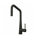 Oliveri Essente Sink Mixer Square Gooseneck with Pull Out Black SS2575-BL