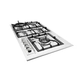 Artusi Cooktop 90cm Natural Gas Stainless Steel AGH92XFFD