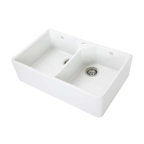 1901 Sink Double Butler 800mm with One Tap Hole AB0250-SSW