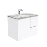 Fienza Fingerpull Calacatta Marble Wall Hung 750mm Vanity (Right Drawers) SM75FR (4597290106940)