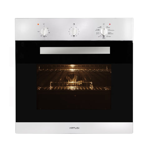 Artusi Oven 60cm 9 Function Built In W/ Minute Minder Stainless Steel AO650X (4615429128252)