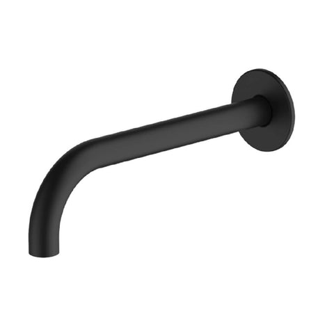 Oliveri Venice Spout 200 Curved Matte Black VE105206MB (4646983565372)