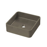 P&P Zale Concrete Square 360x360x120 No Tap Hole Grey Basin HTI-22-502 (4656182722620)