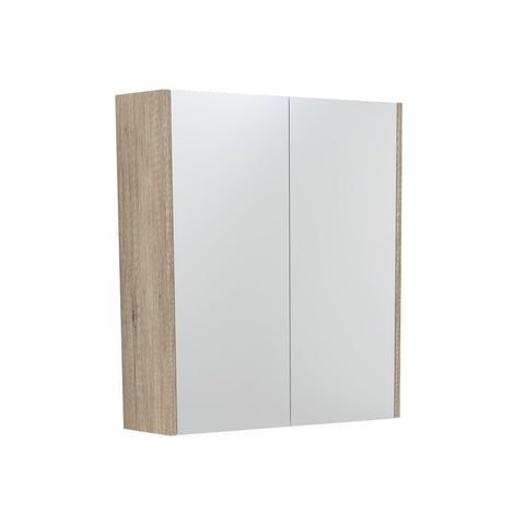 Fienza Mirror Cabinet 600mm with Side Panels Scandi Oak PSC600S