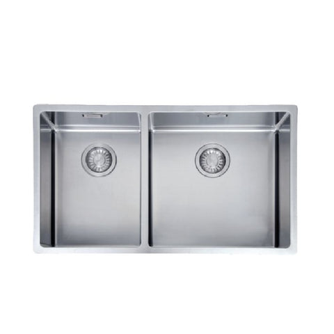 Franke Bolero Sink 780mm 1 & 3/4 Stainless Steel Inc RM44 , DT360 (Left hand side small bowl) BOX220-42/29 SBL