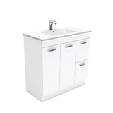 Fienza Dolce 900mm Vanity with Kicker (Left Hand Draws) White TCL90NKWL (4488980365372)