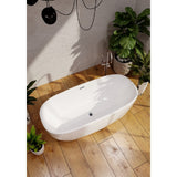 Belbagno Ally 1500mm Freestanding Bath Arcylic White BB9572