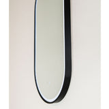 Remer Gatsby Mirror LED 450x900mm Matte Black Aluminium Frame G4590D-MB
