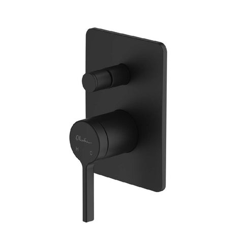 Oliveri Stockholm Wall Mix W/Diverter Matte Black ST094516MB (4646982254652)