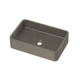 P&P Zale Concrete Rectangle 500x350x120 Grey Basin HTI-22-503 (4656182657084)