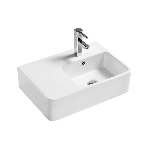 Fienza Delta Care Right Hand Wall Hung Basin 1th White RB2275R