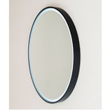 Remer Sphere Premium Mirror LED 600x600mm Matte Black Aluminium Frame S60DB-MB