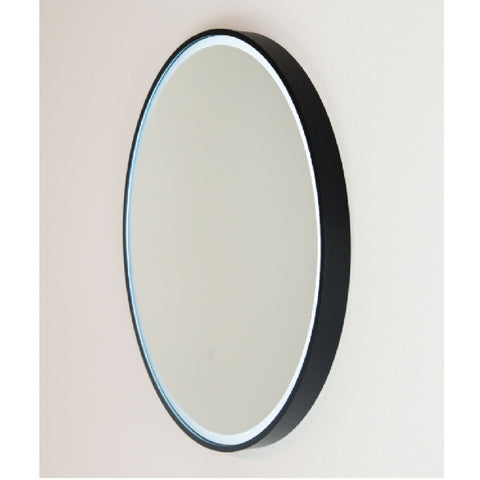 Remer Sphere Premium Mirror LED 600x600mm Matte Black Aluminium Frame S60DB-MB