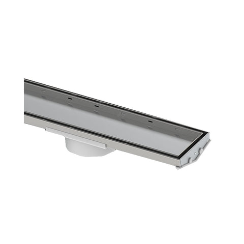 Bounty Brass Grate LAYL Custom Kit up to 1200mm Tile Insert 80mm Outlet Stainless Steel 13903.12-80MM