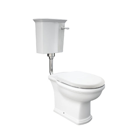 Fienza RAK Washington Front Lever Adjustable Link Toilet Suite S-Trap 270-320mm White 870630WA