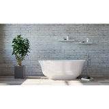 Belbagno Baden 1500mm Freestanding Bath Acrylic White BB2572